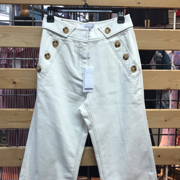 NWT,Derek Lam 10 Crosby Culotte Pant,off white - Picture 12 of 15